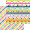 Doodlebug - Cupcakes & Candles Paper - Stripes of Streamers