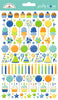 Doodlebug - Balloons & Banners Shape Puffy Stickers - Icons