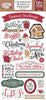 Echo Park - Baking Christmas Cheer Chipboard Words & Phrases 6x13"
