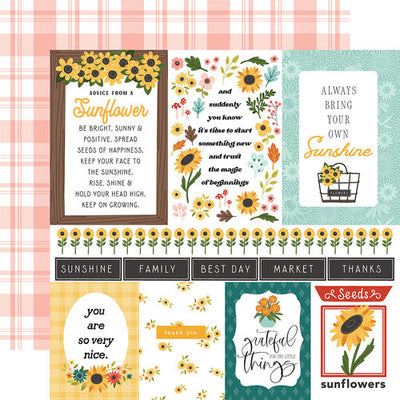 Carta Bella - Sunflower Summer Paper - Mutli Journaling Cards