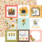 Carta Bella - Sunflower Summer Paper - 4X4 Journaling Cards