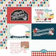 Echo Park - Mom's Kitchen Paper - 6x4 Journaling Cards