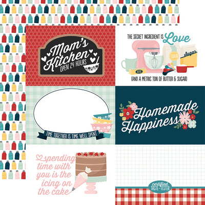 Echo Park - Mom's Kitchen Paper - 6x4 Journaling Cards