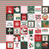 Echo Park - North Pole Christmas Paper - 2 x 2 Journaling Cards