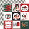 Echo Park - North Pole Christmas Paper - 4 x 4 Journaling Cards