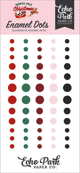 Echo Park - North Pole Christmas Enamel Dots 60/Pkg