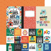 Echo Park - Off to School Paper - Mutli Journaling Cards