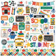 Echo Park - Off to School 12x12 Element Sticker Sheet