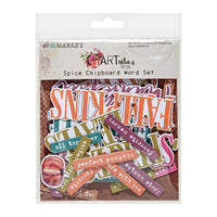 49 and Market - ARToptions Spice Chipboard Word Set