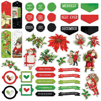 49 and Market - Christmas Spectacular Collection - Chipboard Set