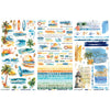 49 and Market - Beach Vibes Rub-On Transfers