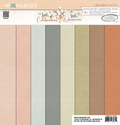 49 and Market - Little Dreamer - Little Celebrations Collection - Solids Paper Pack 12x12