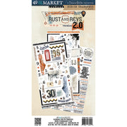 49 and Market - Rust & Revs 2.0 - Rub-on Transfer Set