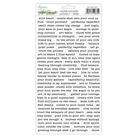 Mintay - Art Journal Essentials - Phrase Stickers 1 - White