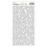 Mintay - Art Journal Essentials - Phrase Stickers 1 - White