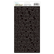 Mintay - Art Journal Essentials - Phrase Stickers 1 - Black