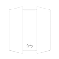Mintay Basic - Gatefold Card Base White - 5pcs