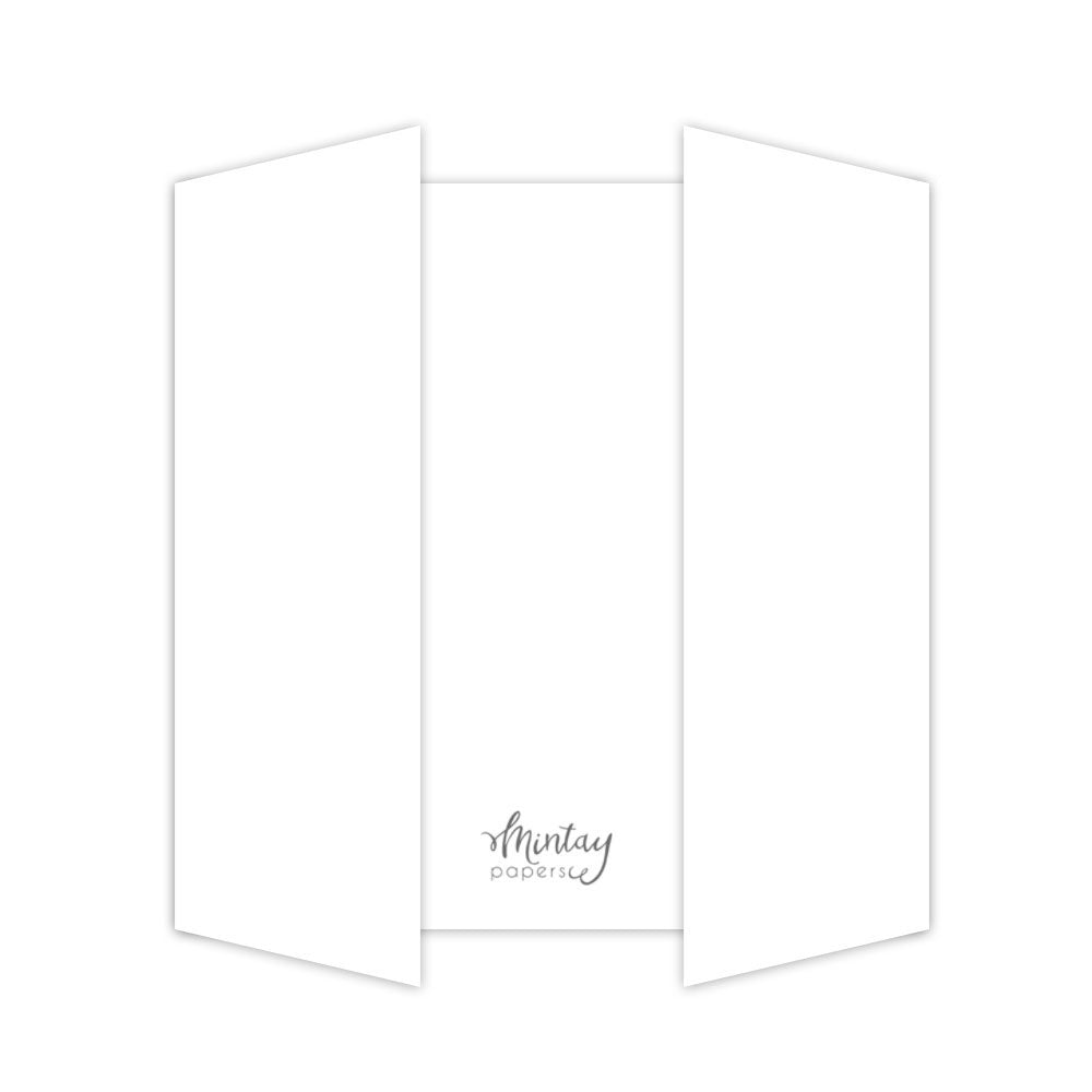 Mintay Basic - Gatefold Card Base White - 5pcs