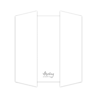 Mintay Basic - Gatefold Card Base White - 5pcs