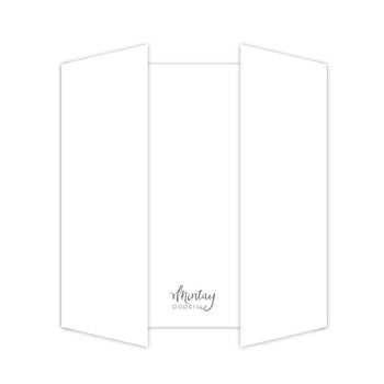 Mintay Basic - Gatefold Card Base White - 5pcs
