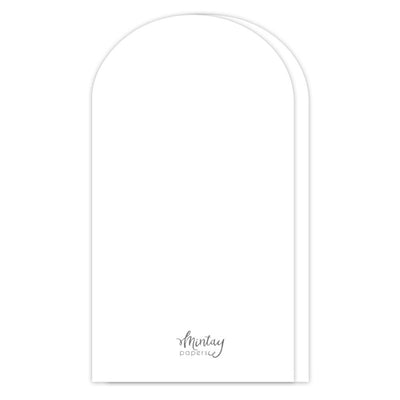 Mintay Basic - Arch Card Base White - 5pcs
