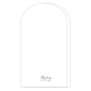 Mintay Basic - Arch Card Base White - 5pcs