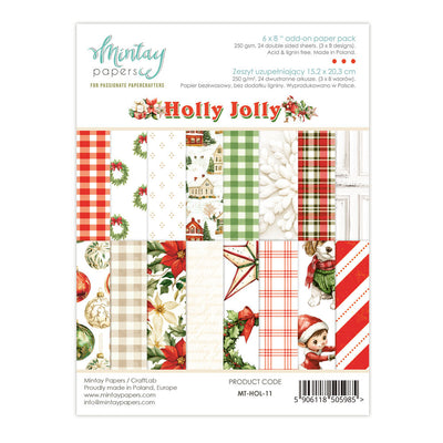 Mintay - Holly Jolly 6x8 Add On Paper Pack