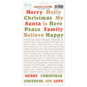 Mintay - Holly Jolly Paper Stickers - Words