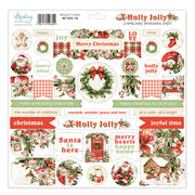 Mintay - Holly Jolly Chipboard Ephemera Sheet 12x12