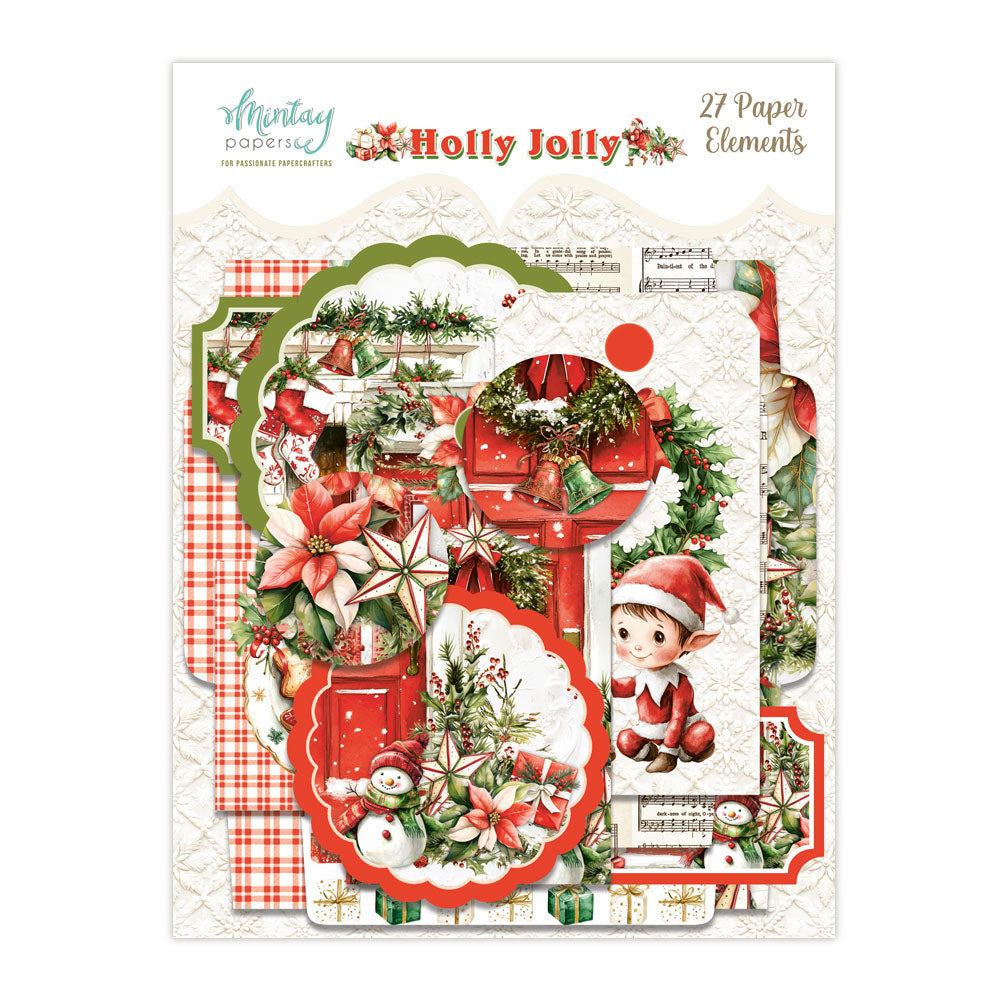 Mintay - Holly Jolly Paper Elements 27/Pkg