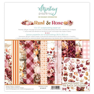 Mintay - Rust & Rose 12x12 Paper Set