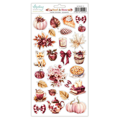 Mintay - Rust & Rose Paper Stickers - Elements