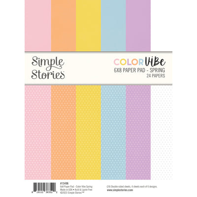 Simple Stories Color Vibe 6 x 8 Paper Pad - Spring