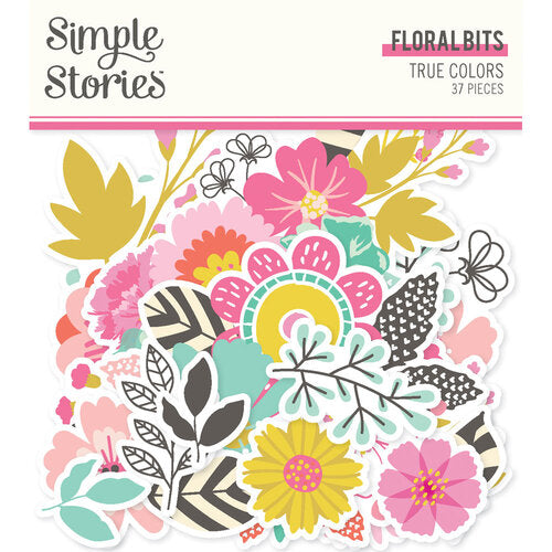 Simple Stories - True Colors Floral Bits 37/Pkg