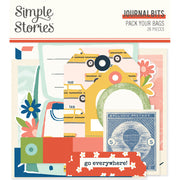 Simple Stories - Pack Your Bags Journal Bits 26/Pkg