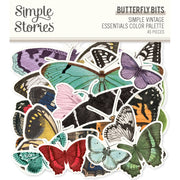 Simple Stories - Simple Vintage Essentials Color Palette Butterfly Bits 44/Pkg