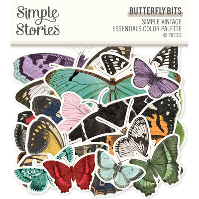 Simple Stories - Simple Vintage Essentials Color Palette Butterfly Bits 44/Pkg