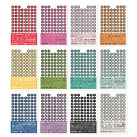 Simple Stories - Simple Vintage Essentials Color Palette Sticker Book 12/Sheets - Letters & Labels