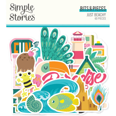 Simple Stories - Just Beachy Bits & Pieces Die-Cuts 60/Pkg