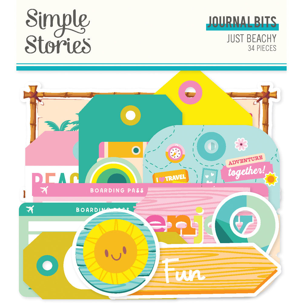 Simple Stories - Just Beachy Journal Bits 34/Pkg