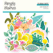 Simple Stories - Just Beachy Floral Bits 39/Pkg
