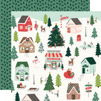 Simple Stories - Santa's Village Paper - North Pole