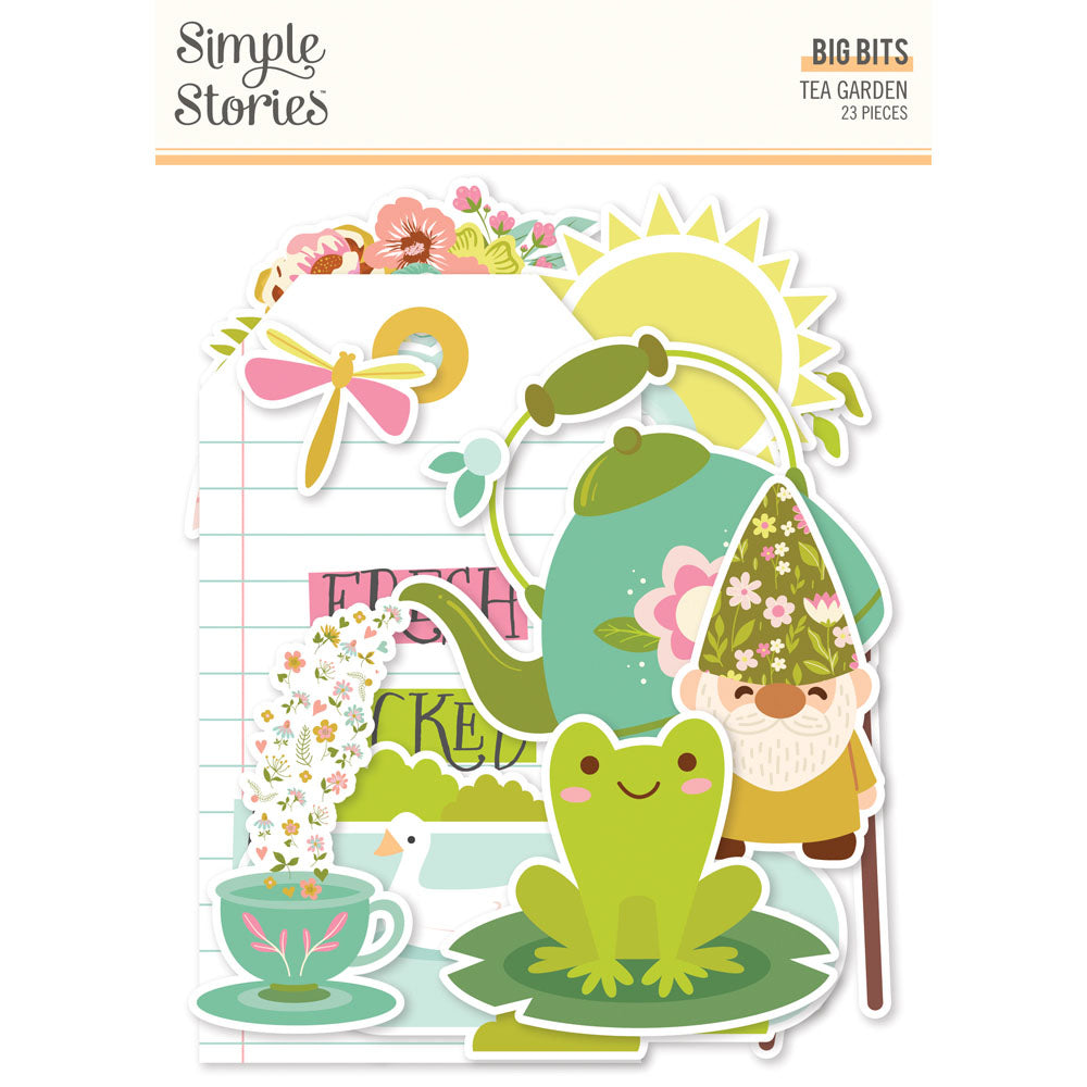 Simple Stories - Tea Garden Big Bits 23/Pkg