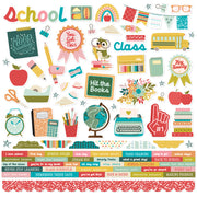 Simple Stories - Book Fair Element Sticker Sheet 12x12