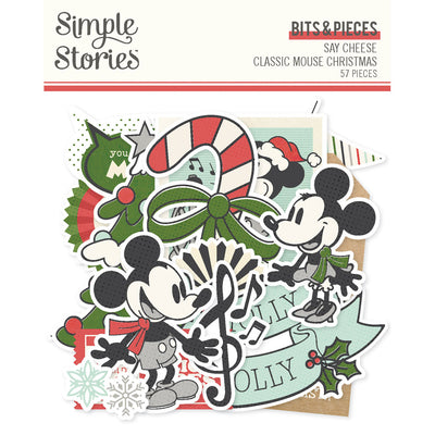 Simple Stories - Say Cheese Classic Mouse Christmas Bits & Pieces 57/Pkg
