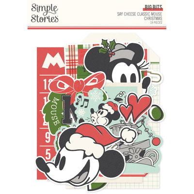 Simple Stories - Say Cheese Classic Mouse Christmas Big Bits 19/Pkg