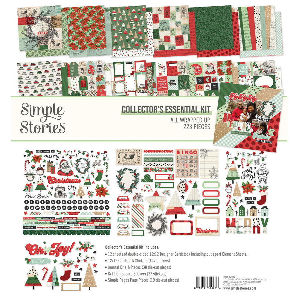 Simple Stories - All Wrapped Up Collector's Essential Kit 12"X12"