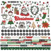 Simple Stories - All Wrapped Up 12x12 Element Sticker Sheet