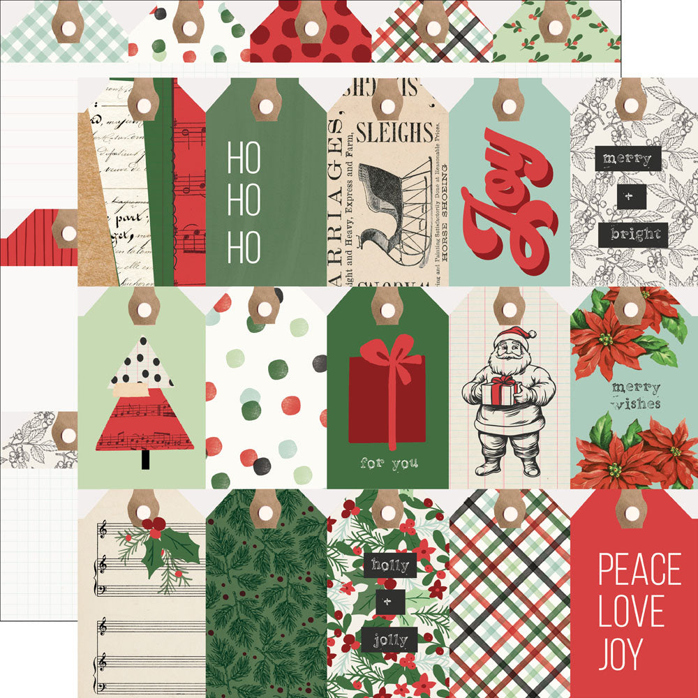 Simple Stories - All Wrapped Up Paper - Tag Elements