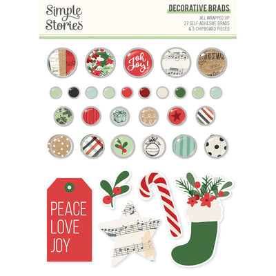 Simple Stories - All Wrapped Up Decorative Brads